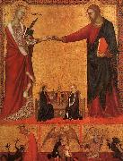 Barna da Siena The Mystical Marriage of St.Catherine oil on canvas